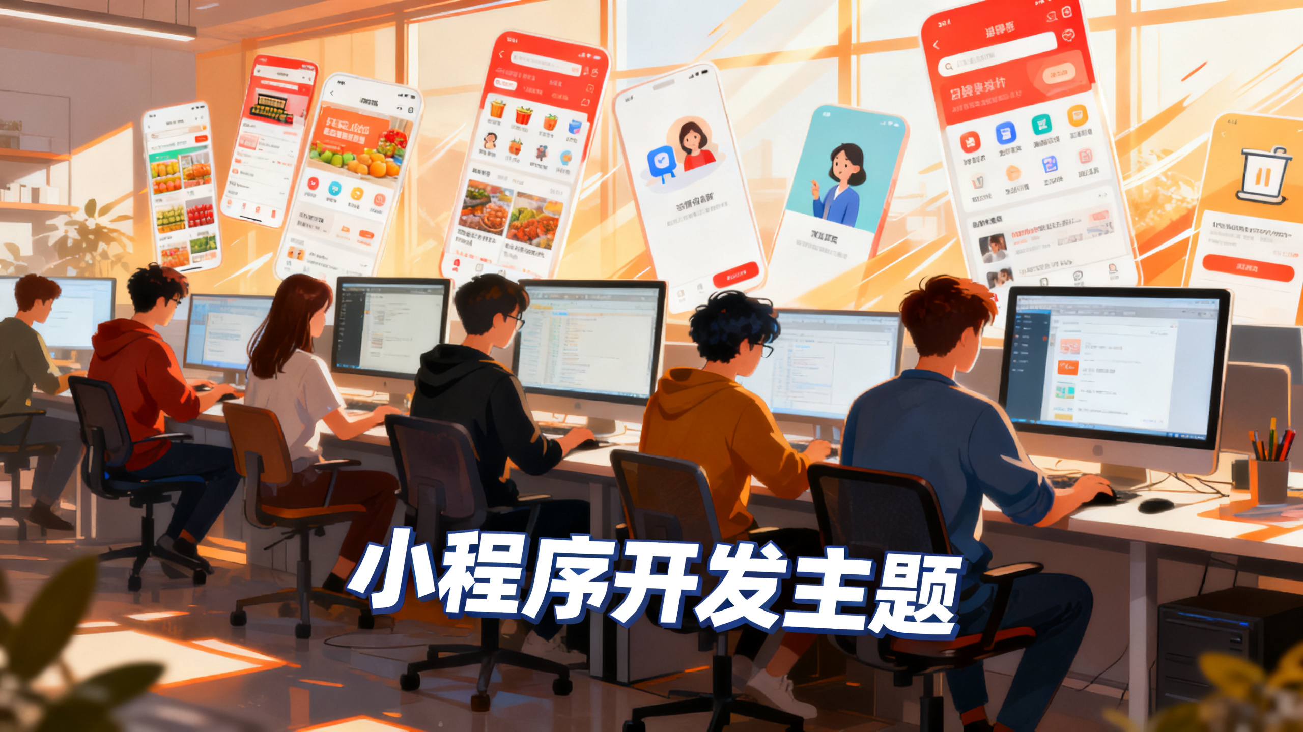 小程序定制开发场景 专业开发团队搭建小程序界面